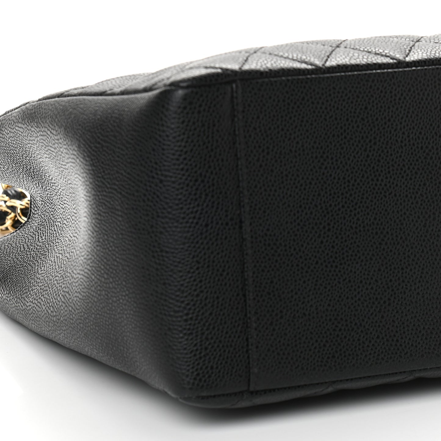 Caviar Quilted Grand Shopping Tote GST Black