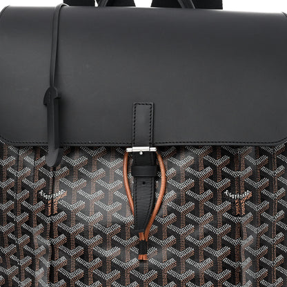 Goyard Goyardine Calfskin Alpin MM Backpack Black 8 of 15