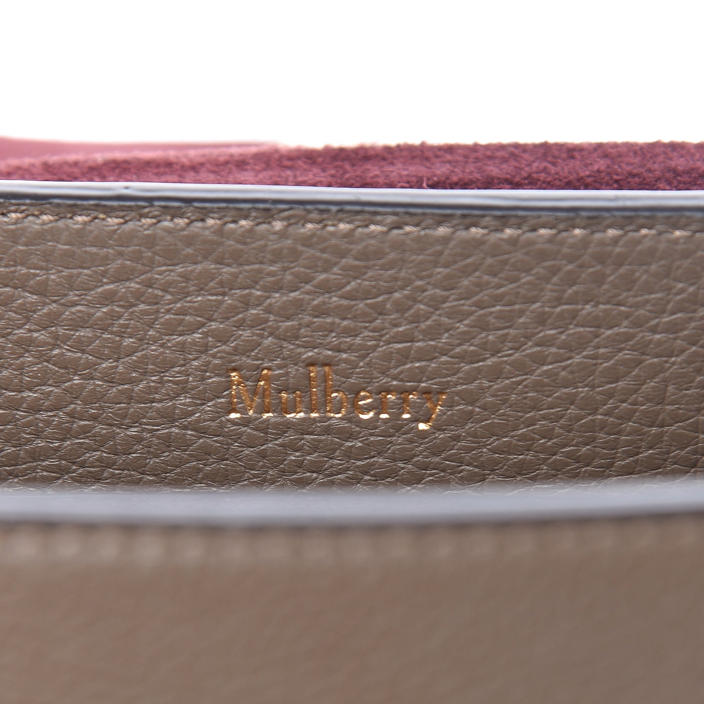 Small Classic Grain Calfskin Mini Seaton Clay