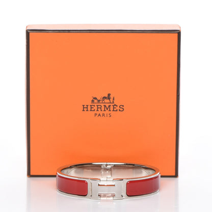 Hermes Enamel Narrow Clic Clac H Bracelet PM Red 5 of 5