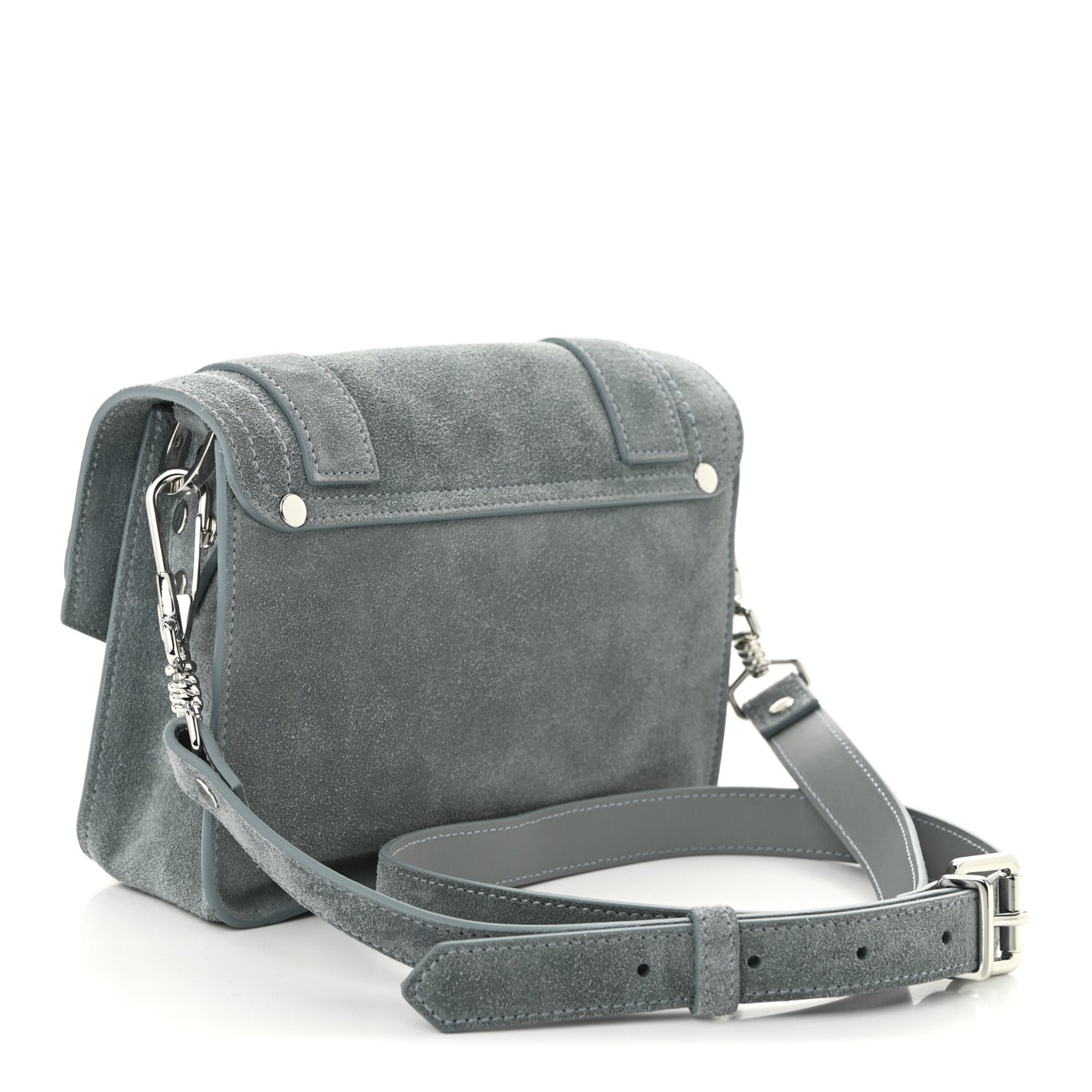 Suede PS1 Mini Pouch Messenger Bag Faded Blue