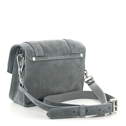 Proenza Schouler Suede PS1 Mini Pouch Messenger Bag Faded Blue 3 of 10