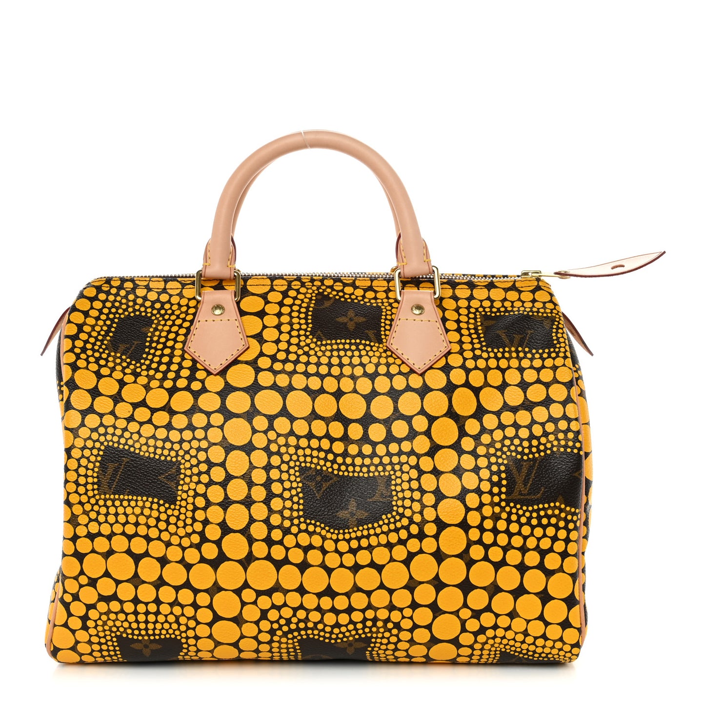 Monogram Kusama Town Speedy 30 Yellow