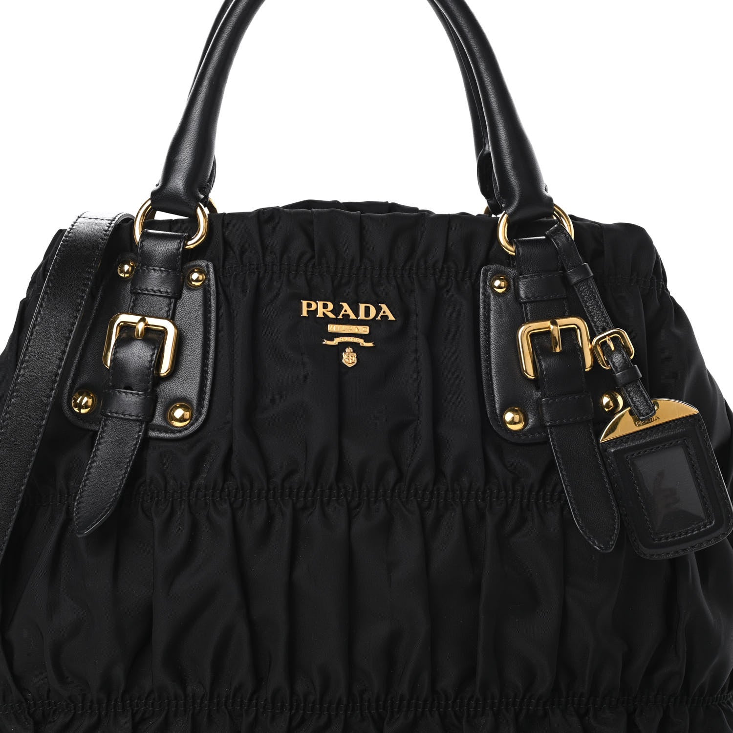 Prada Tessuto Nylon Gaufre Tote Black 8 of 10