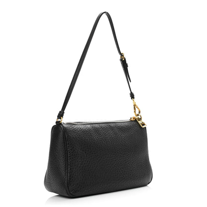 Prada Vitello Daino Pochette Bag Black 3 of 12