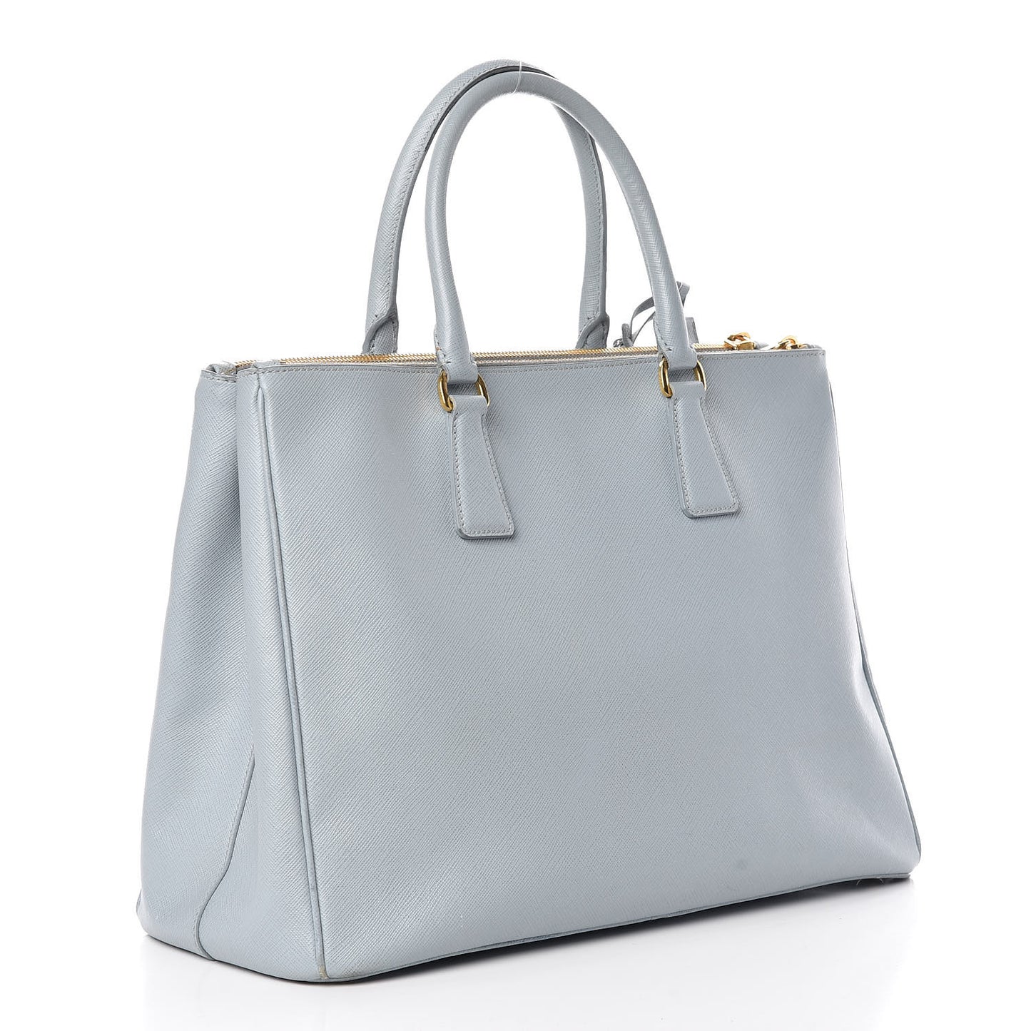 Saffiano Lux Large Galleria Double Zip Tote Lago