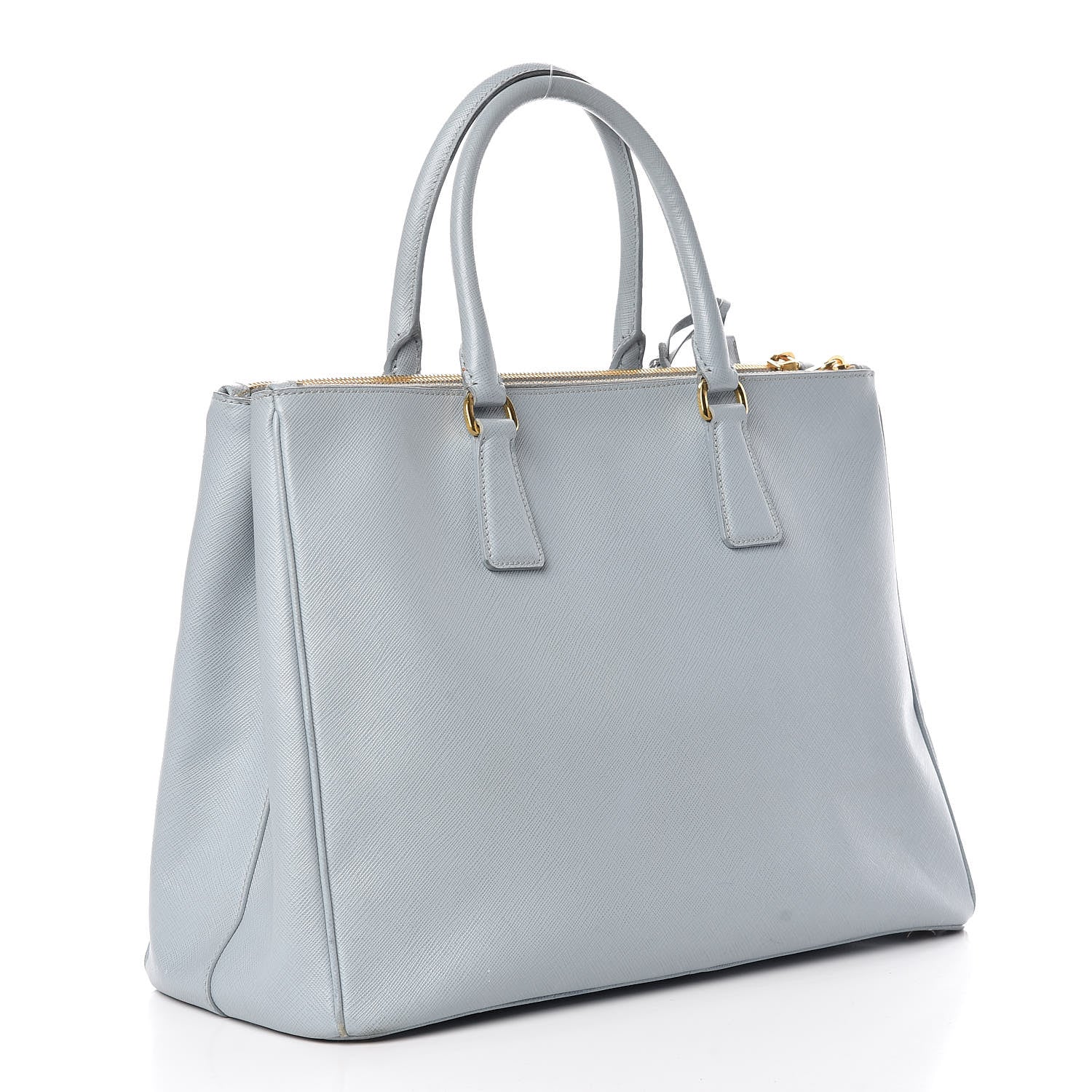 Prada Saffiano Lux Large Galleria Double Zip Tote Lago 3 of 21
