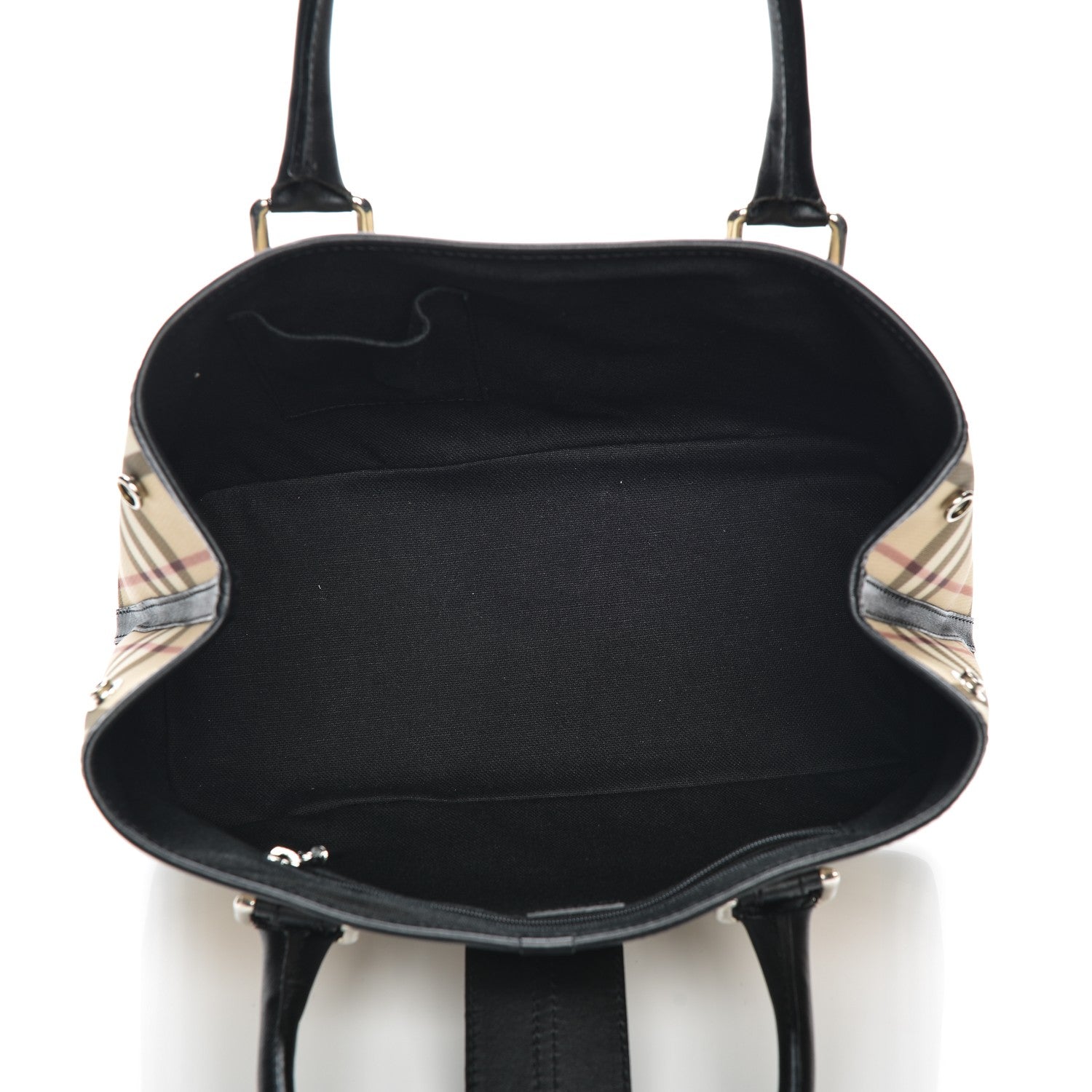 Burberry House Check Buckle Tote Black 11 of 12