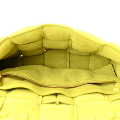Bottega Veneta Suede Maxi Intrecciato Padded Chain Cassette Crossbody Bag Kiwi 5 of 10
