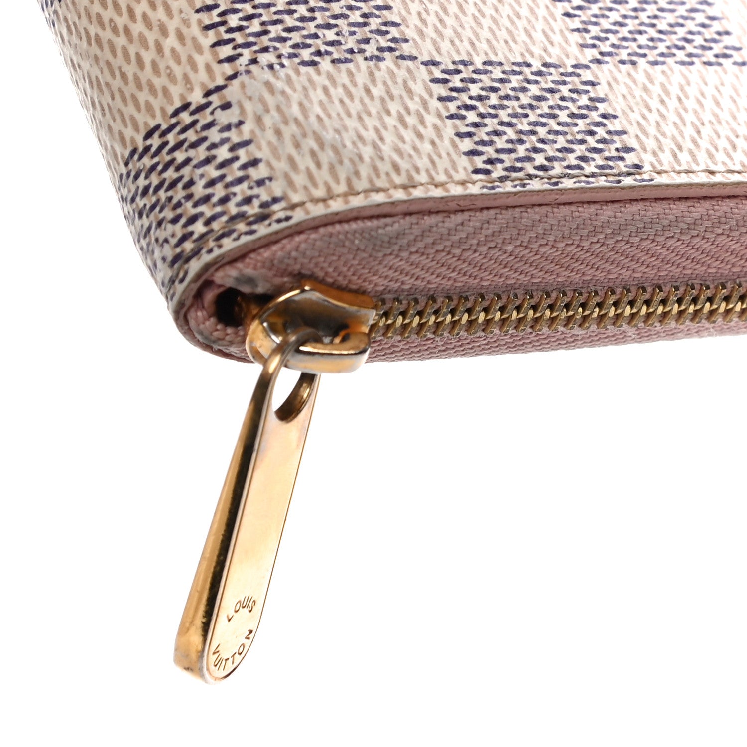 Louis Vuitton Damier Azur Zippy Coin Purse Rose Ballerine 10 of 12