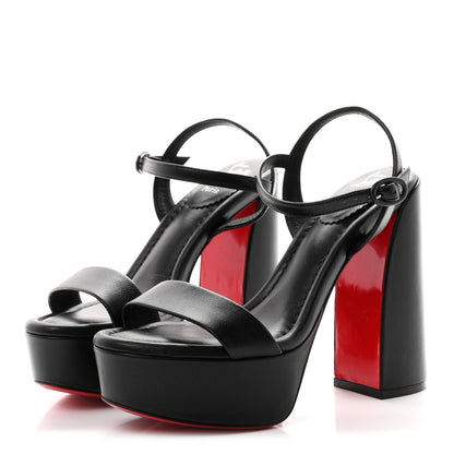 Christian Louboutin Nappa Movida Sabina Jane 130 Sandals 36 Black 4 of 8