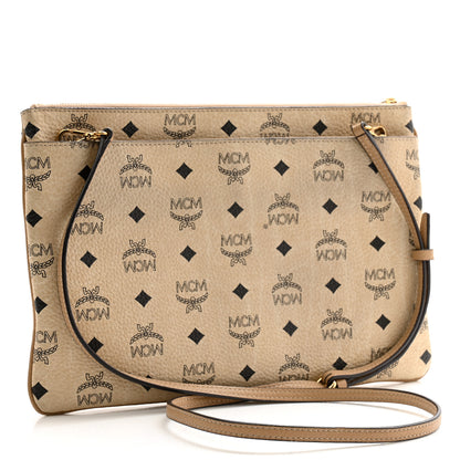 MCM Visetos Crossbody Pouch Beige 3 of 15