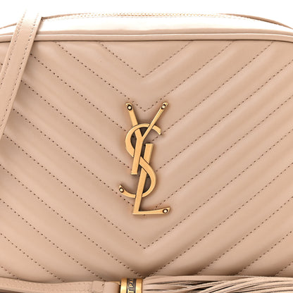 Saint Laurent Calfskin Matelasse Monogram Lou Camera Bag Dark Beige 8 of 14