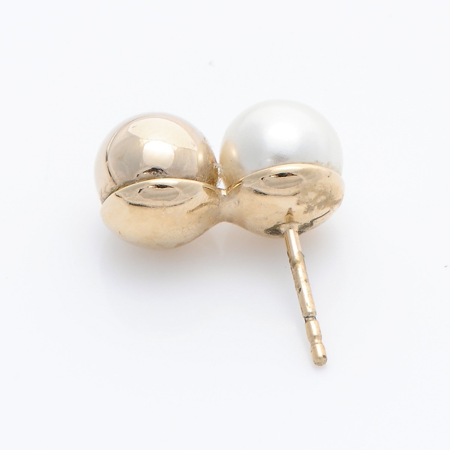 Christian Dior Pearl Mise En Dior Tri Double Tribal Earrings 3 of 7