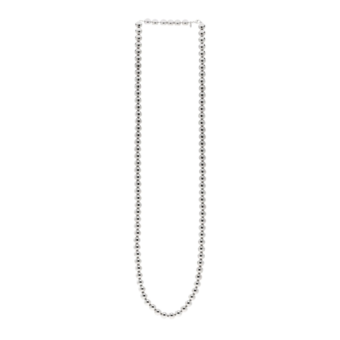 Sterling Silver 10mm Hardwear Ball Necklace 36"