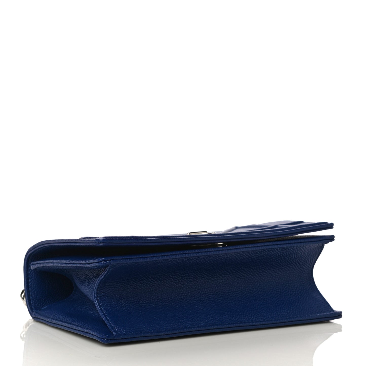 Grained Calfskin Small Diorama Flap Bag Bleu De Minuit