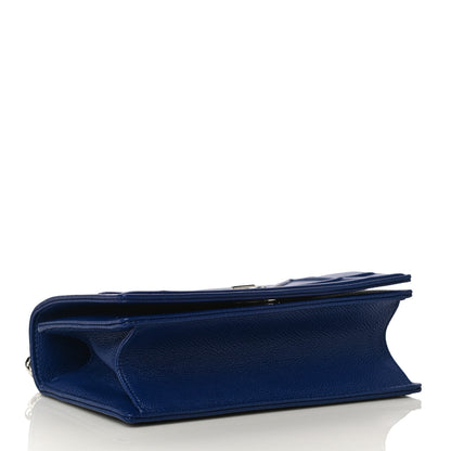 Christian Dior Grained Calfskin Small Diorama Flap Bag Bleu De Minuit 4 of 9