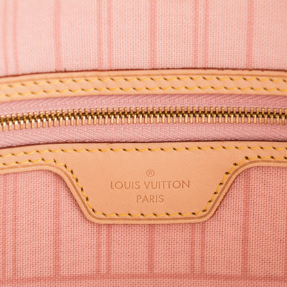 Louis Vuitton Damier Azur Neo Neverfull MM Rose Ballerine 6 of 8