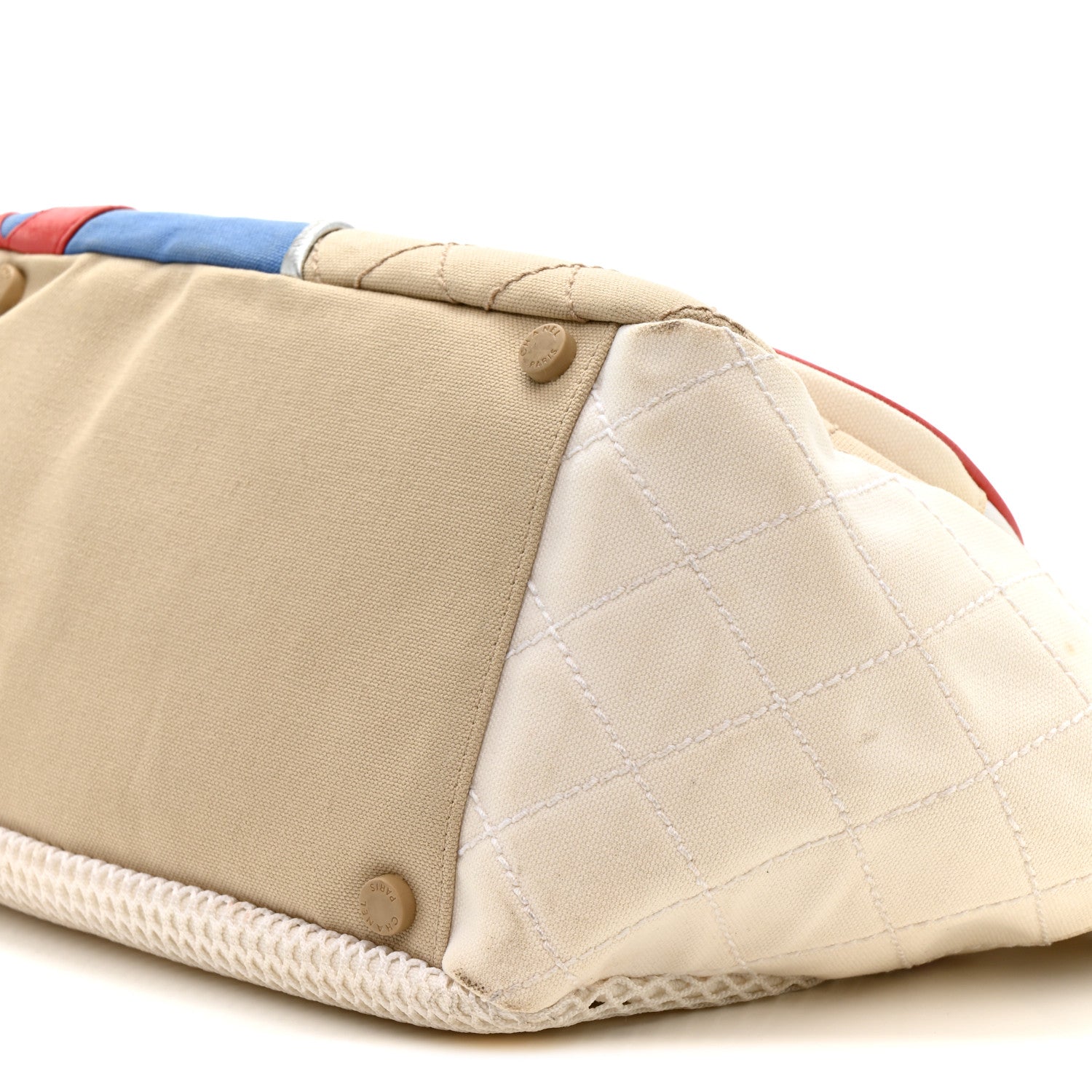 Chanel Canvas Quilted N°5 Shopping Tote Beige 10 of 17