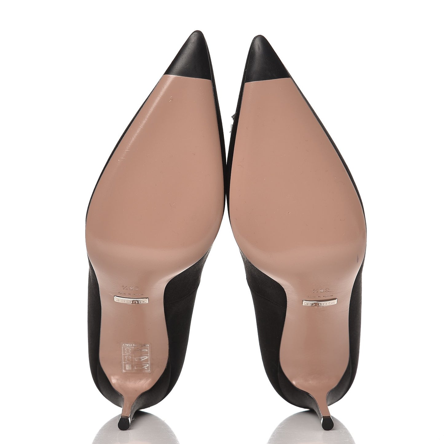 Satin Sparkling GG Pumps 38.5 Black