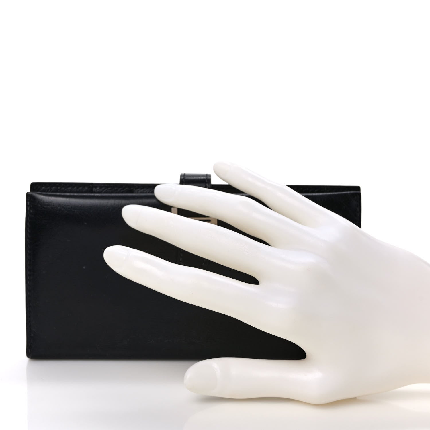 Hermes Box Bearn Gusset Wallet Black 2 of 6