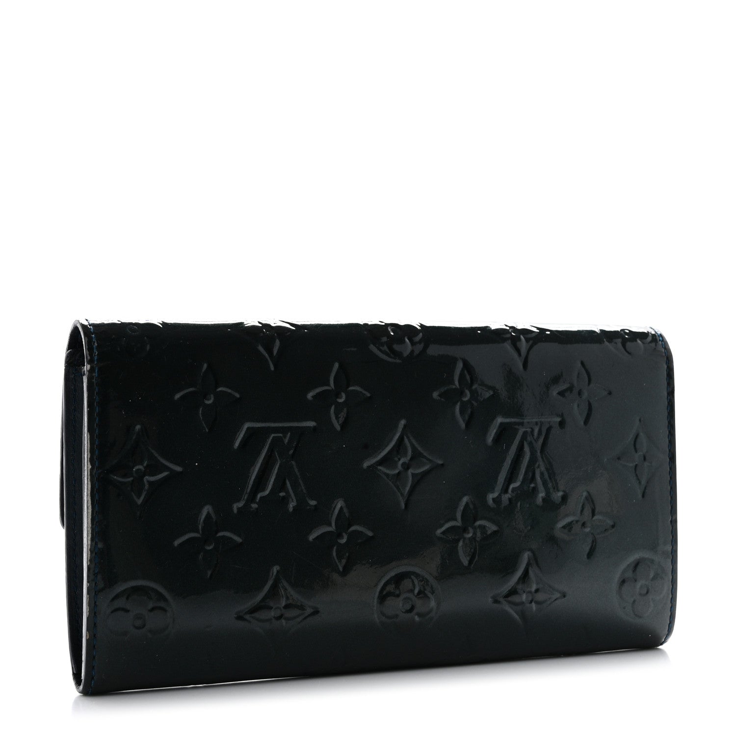 Louis Vuitton Vernis Sarah Wallet Blue Nuit 3 of 13