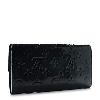 Louis Vuitton Vernis Sarah Wallet Blue Nuit 3 of 13