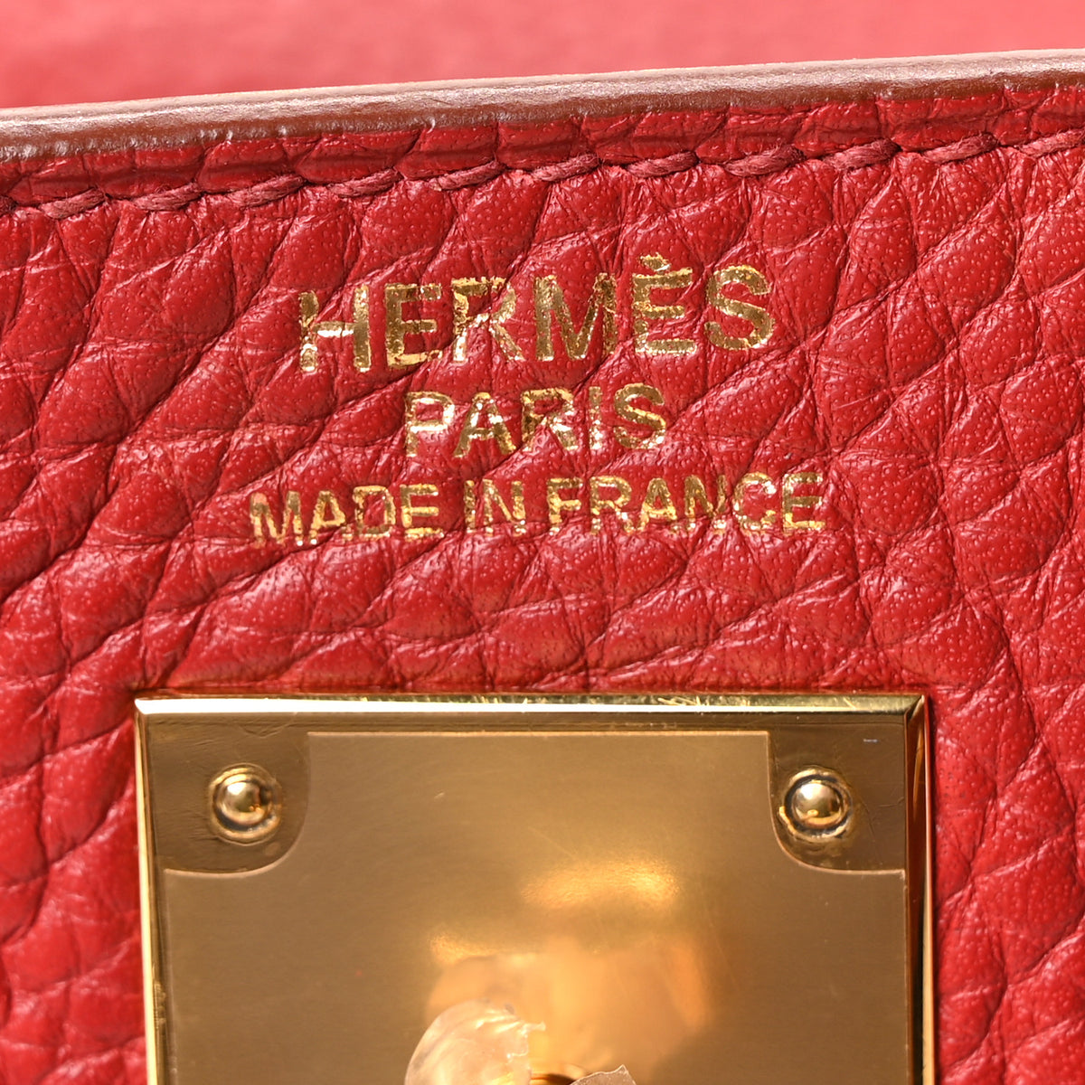 Hermes Taurillon Clemence Kelly Retourne 35 Rouge Garance 6 of 10