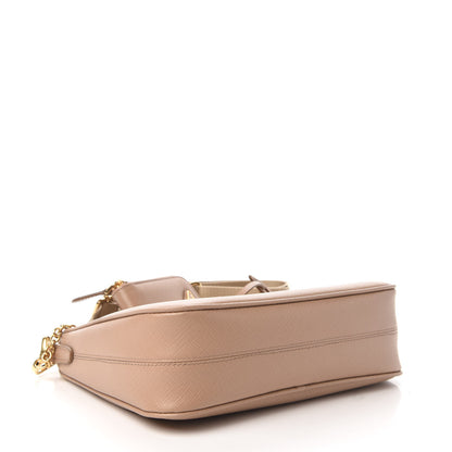 Prada Saffiano Re-Edition 2005 Shoulder Bag Cammeo Beige 4 of 10