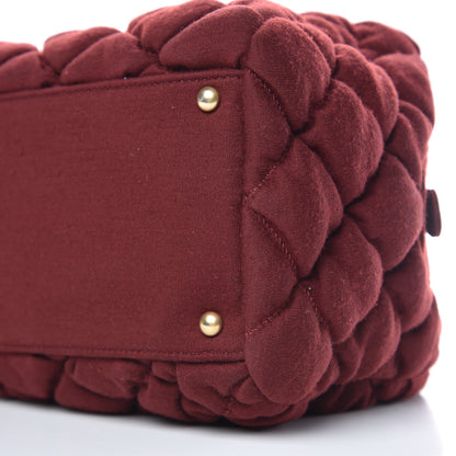 Chanel Jersey Bubble Quilt Bowler Bordeaux 10 of 10