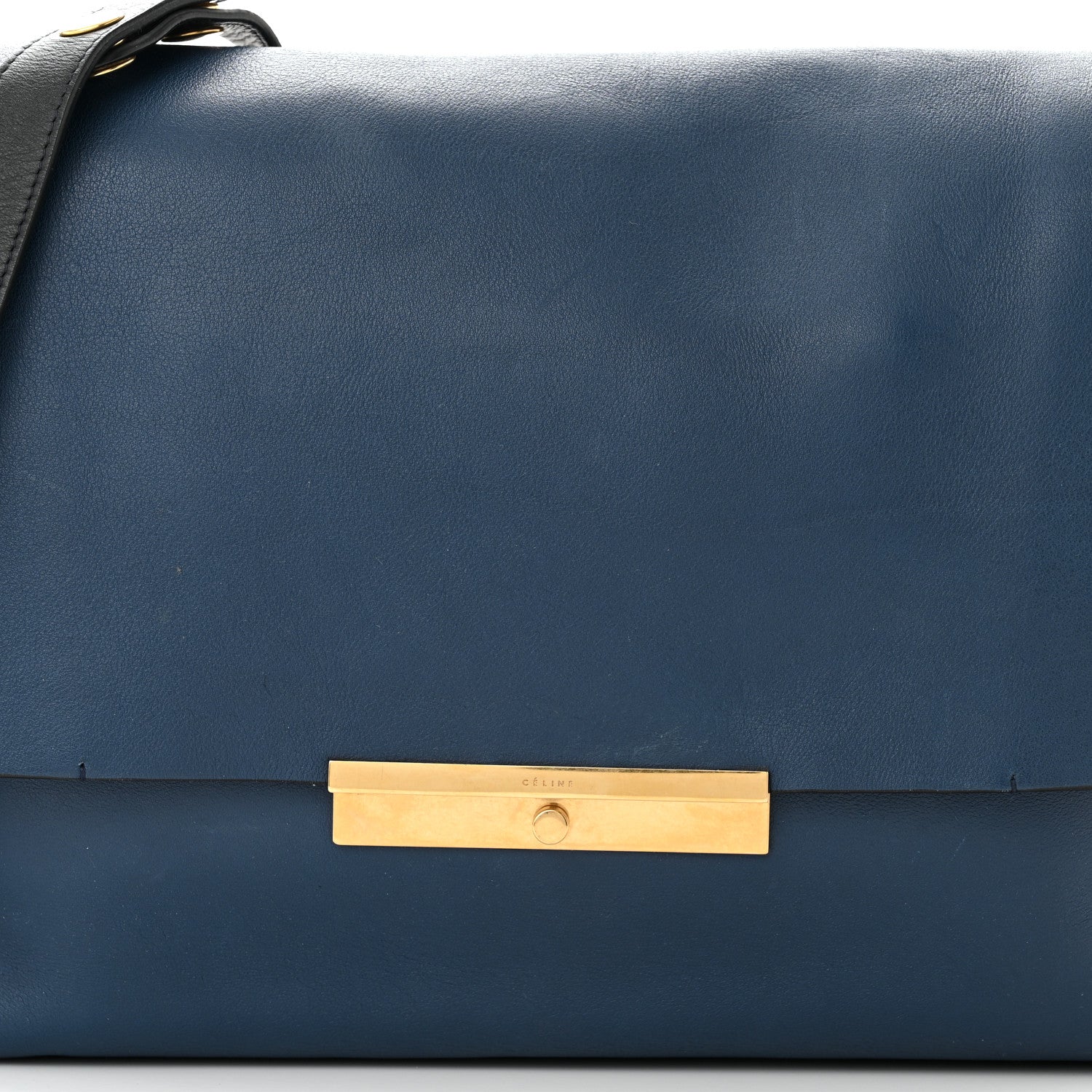 Celine Smooth Calfskin Blade Flap Navy 8 of 15