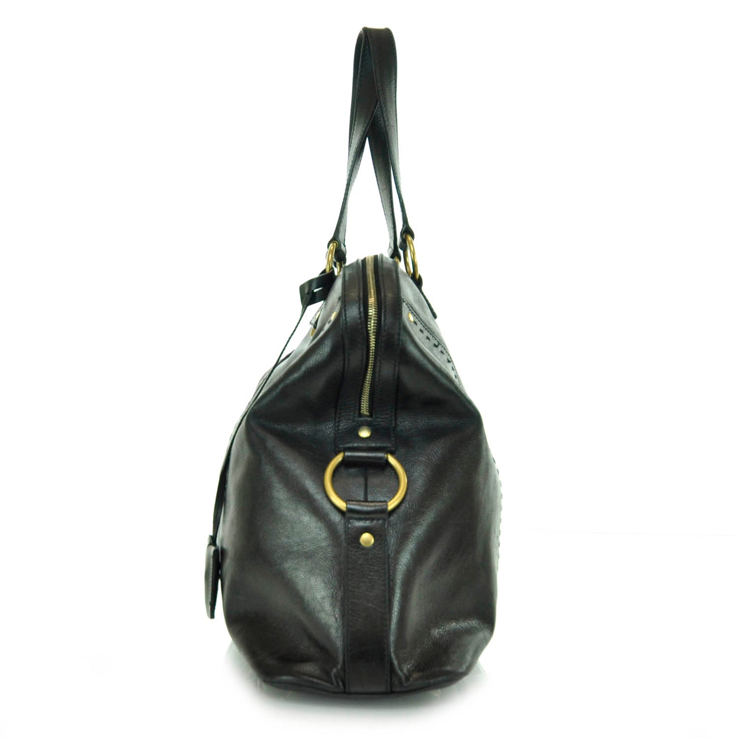Leather Oversized Muse Black