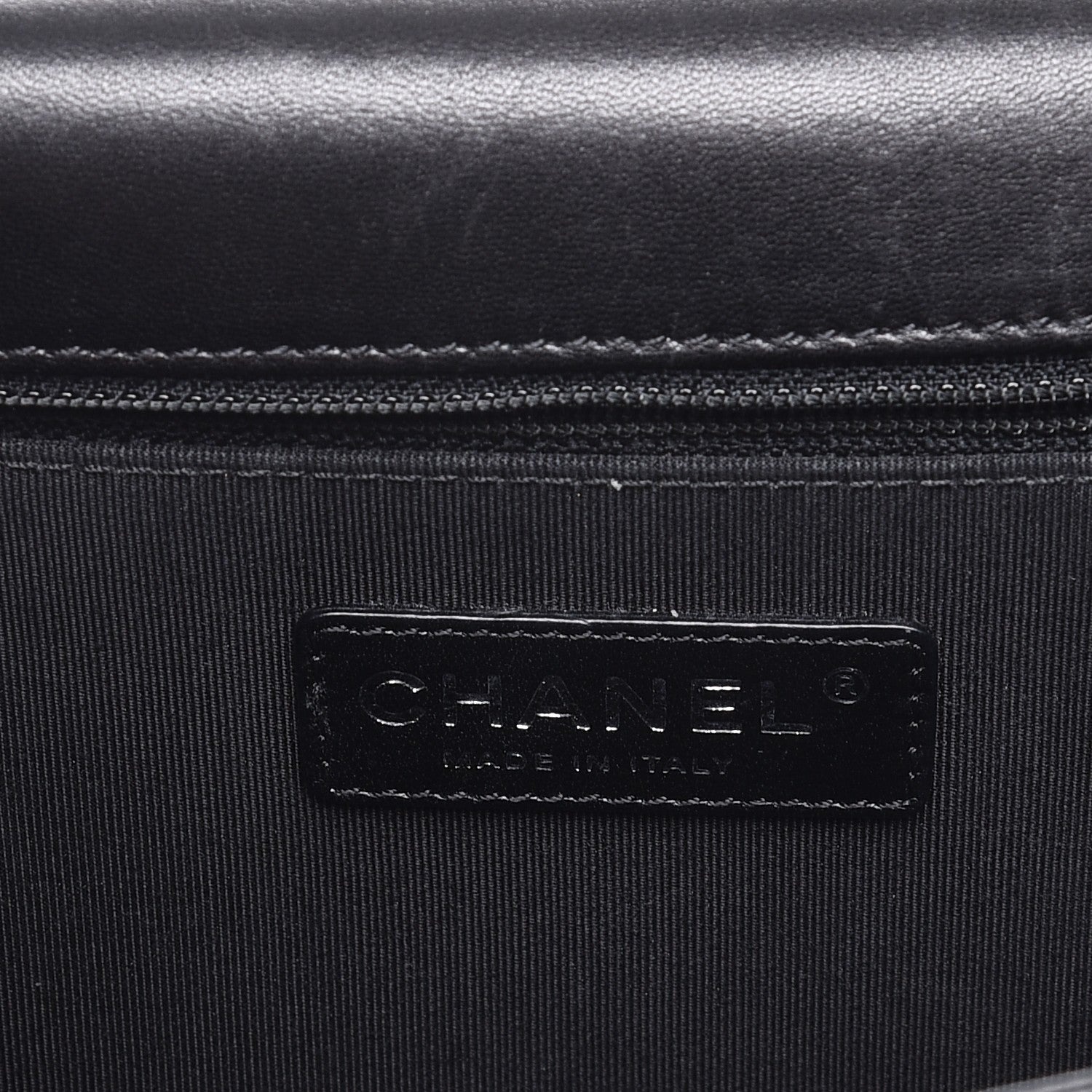 Chanel Lambskin Quilted Large Boy Flap Beige Black 5 of 11