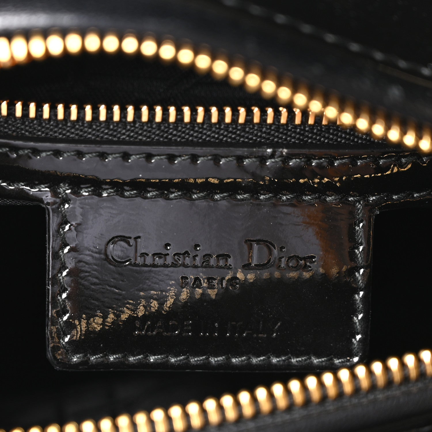 Christian Dior Patent Cannage Medium Lady Dior Black 5 of 9