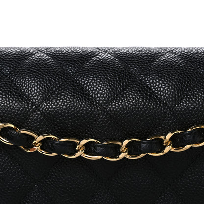 Chanel Caviar Quilted Jumbo Double Flap Black 7 of 10