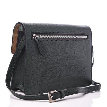 Burberry Derby Calfskin House Check Small Macken Crossbody Bag Dark Bottle Green 3 of 10