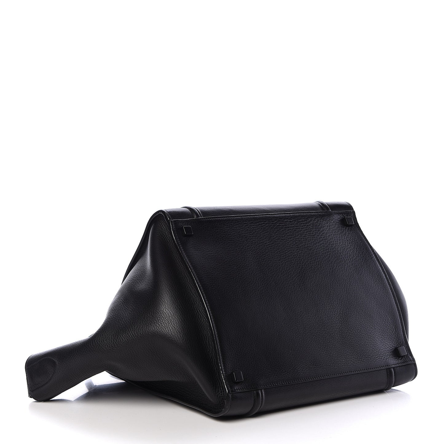 Supple Calfskin Medium Phantom Luggage Black