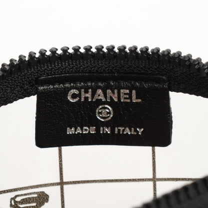 Chanel Vinyl Coco Window Cosmetic Pouch Black 6 of 7