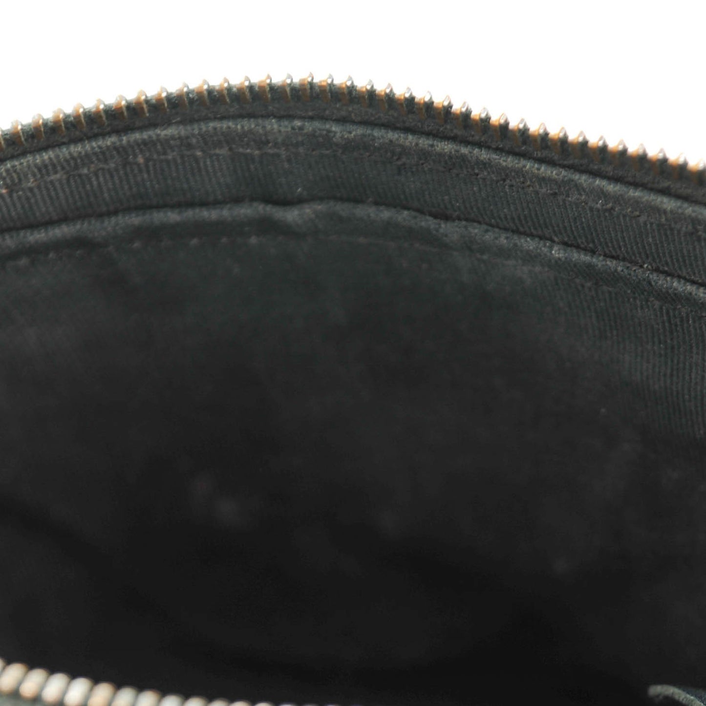 Distressed Patent Quilted Flap Cosmetic Case Black