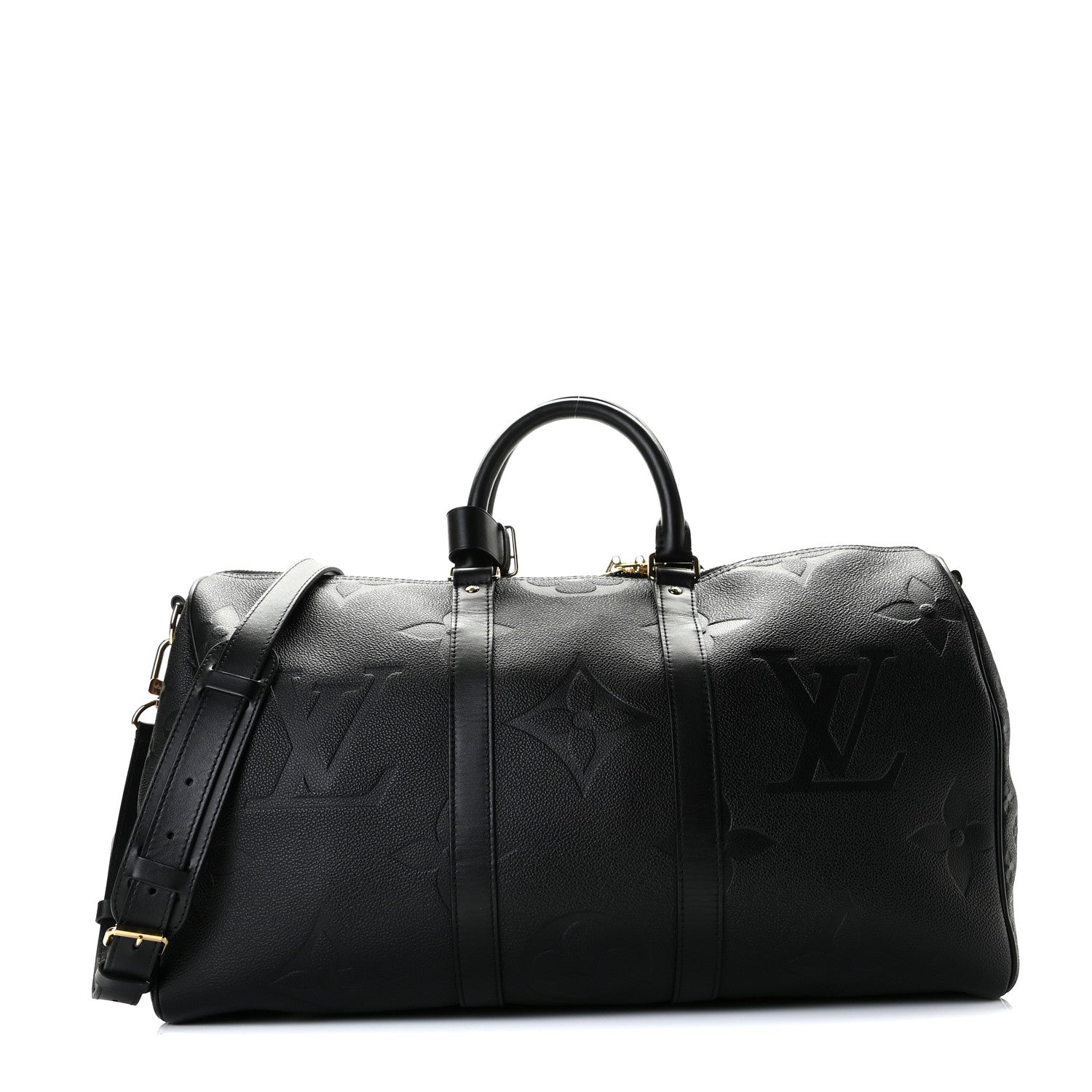Louis Vuitton Empreinte Monogram Giant Keepall Bandouliere 45 Black 1 of 11
