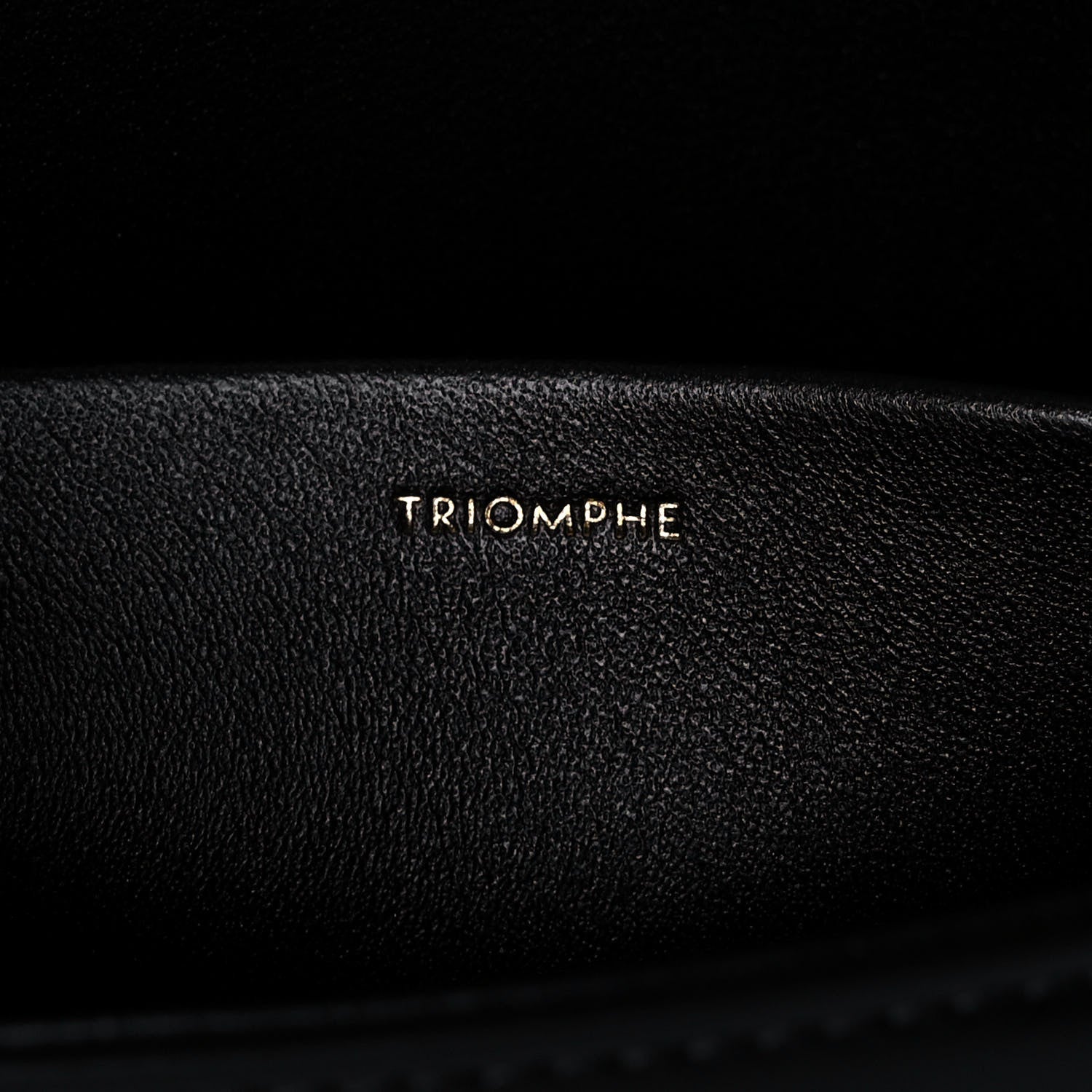Celine Shiny Calfskin Triomphe Shoulder Bag Black 6 of 9