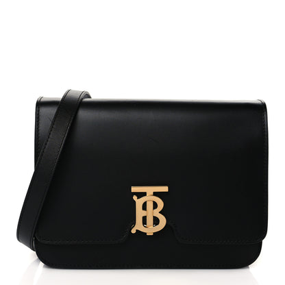 Burberry Calfskin Medium TB Bag Black 1 of 8