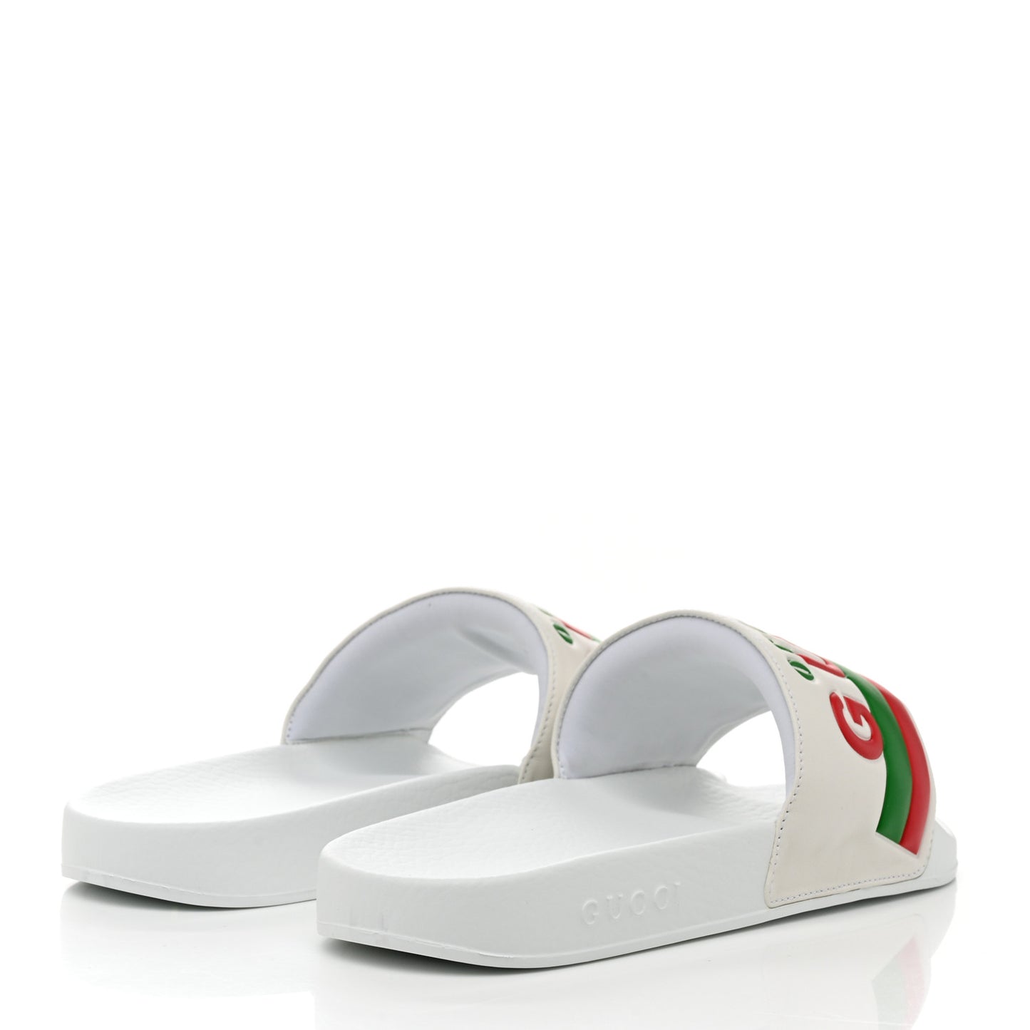 Nappa Original Gucci Mens Slide Sandals 8 Great White
