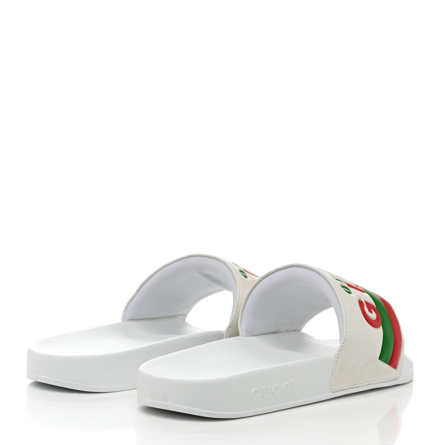Gucci Nappa Original Gucci Mens Slide Sandals 8 Great White 4 of 8