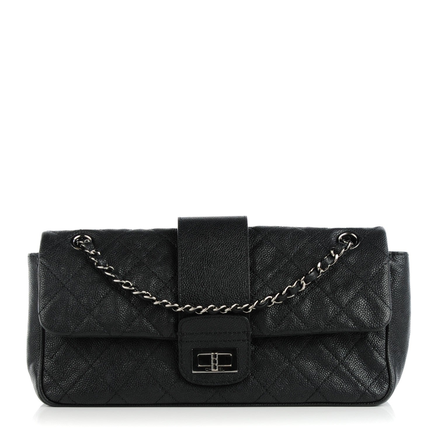 Chanel Caviar Quilted Jumbo Mademoiselle Flap Black 1 of 8