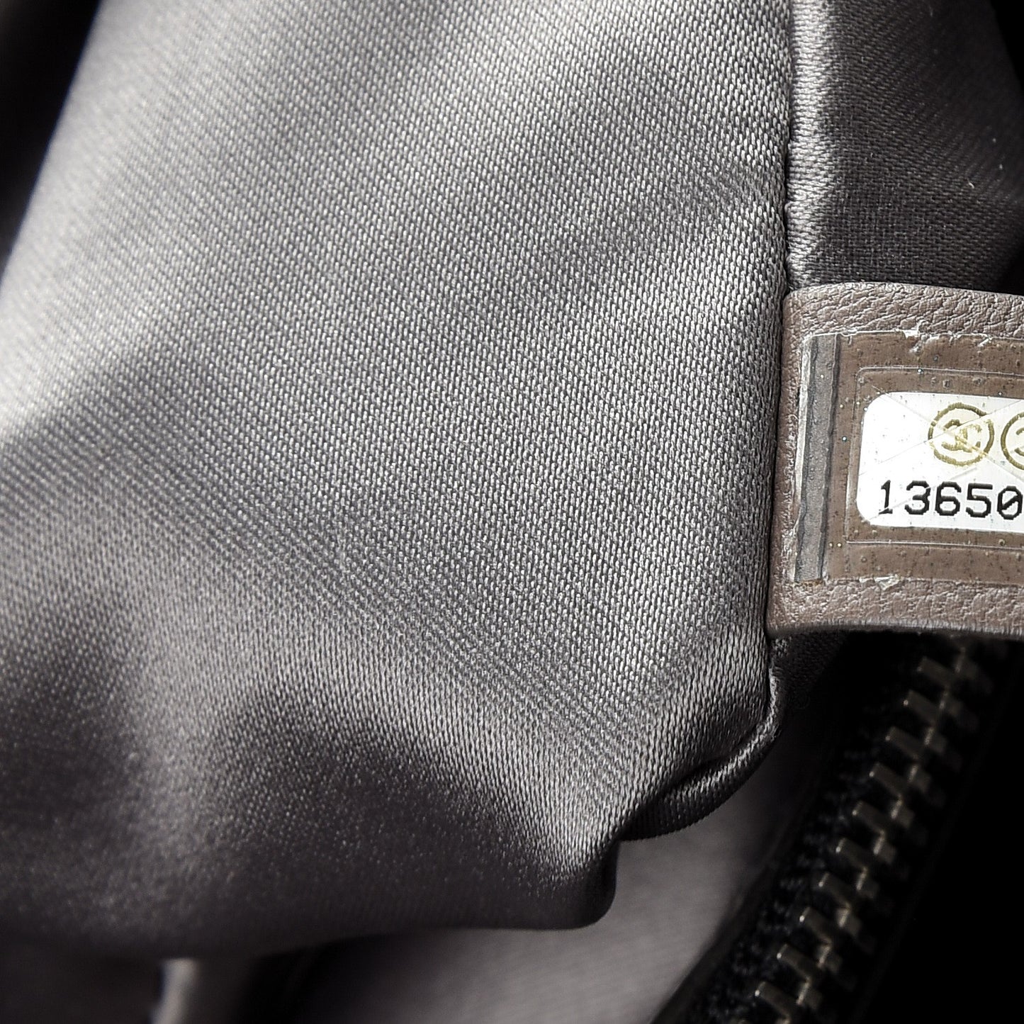 Glazed Calfskin Quilted CC Messenger Bag Black