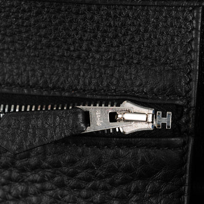 Hermes Taurillon Clemence Initiale Black 7 of 8