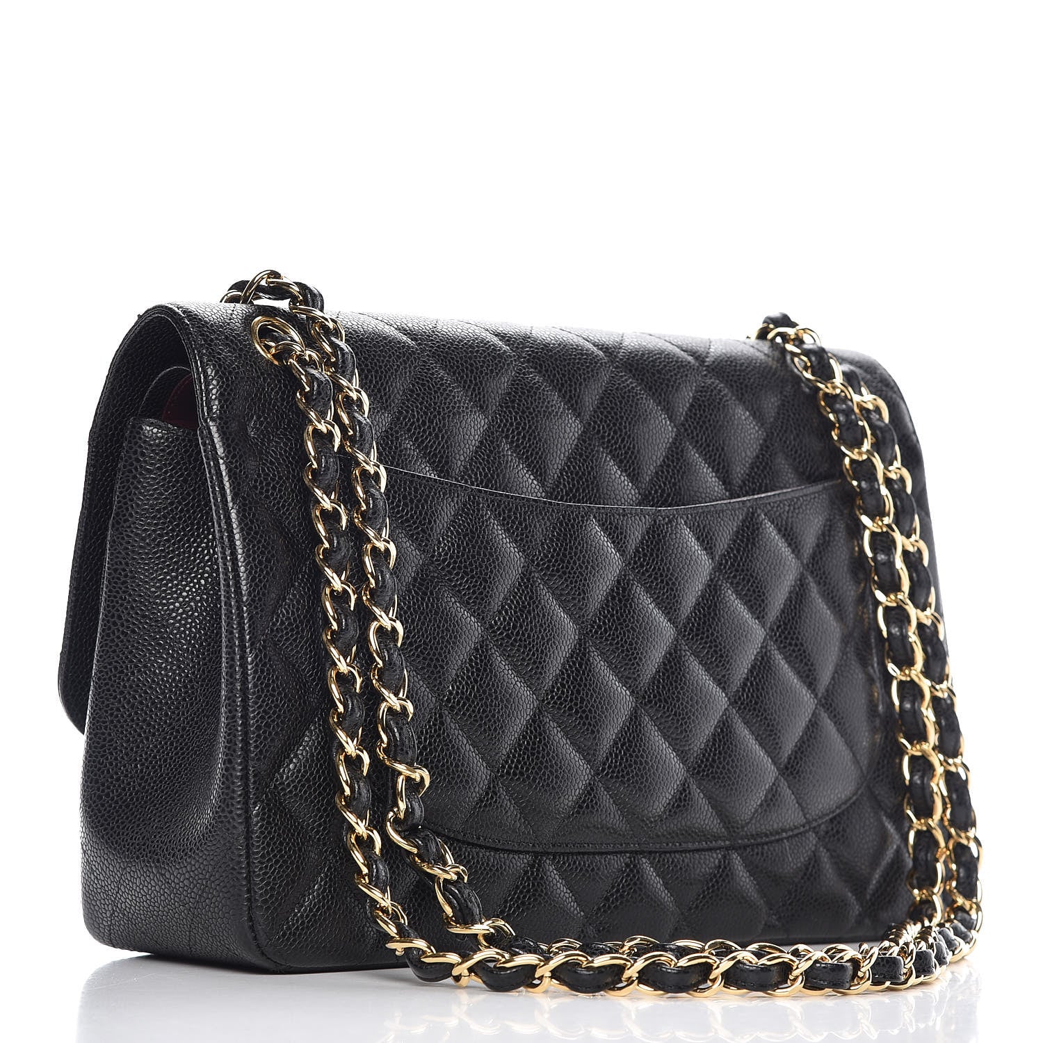 Chanel Caviar Quilted Jumbo Double Flap Black 4 of 13