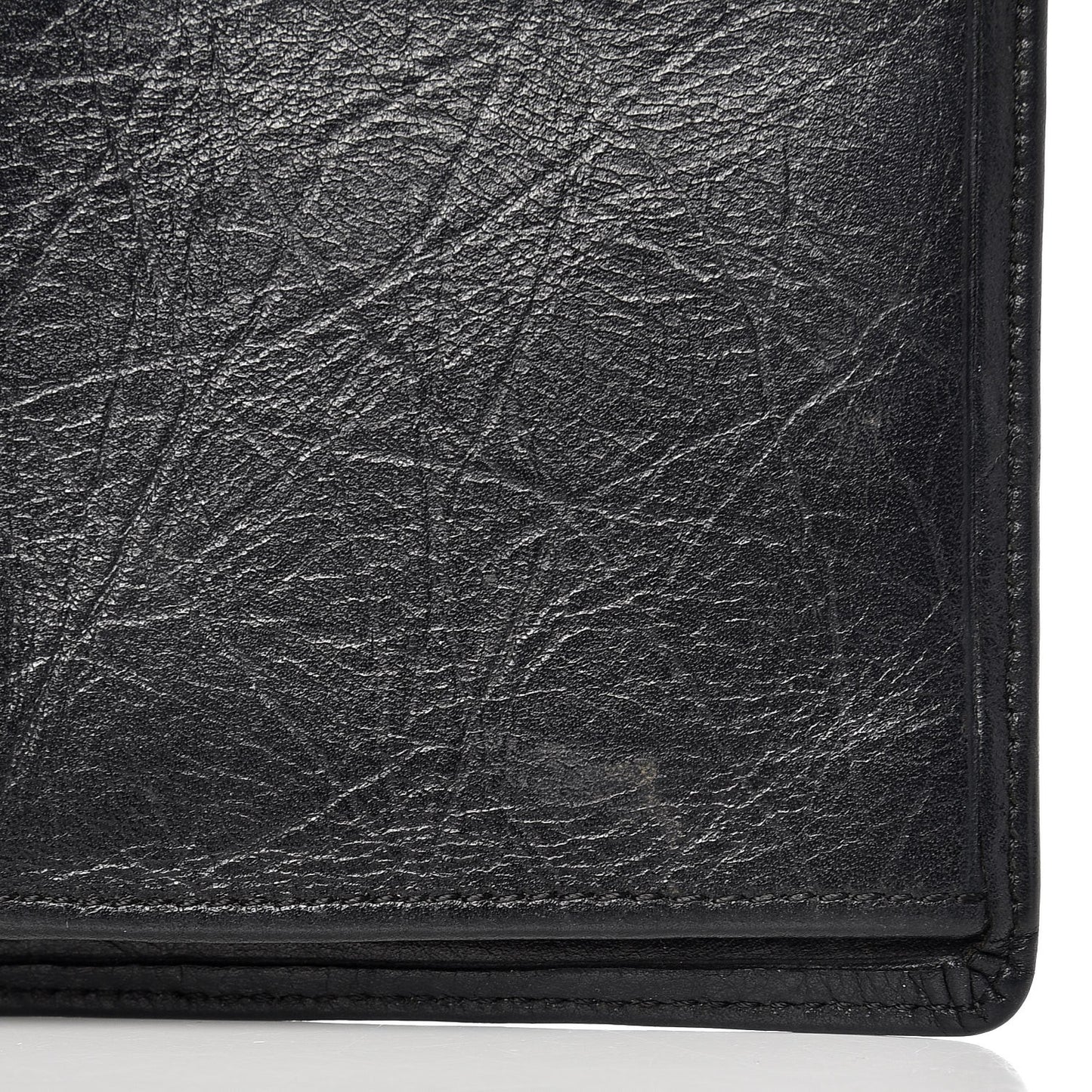 Calfskin Quilted Cambon Yen Wallet Black