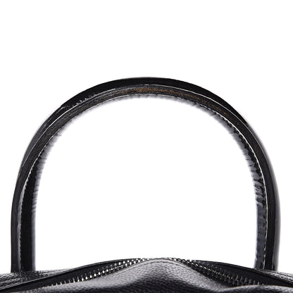 Chanel Caviar Patent Quilted Large Bowler Black 14 of 15
